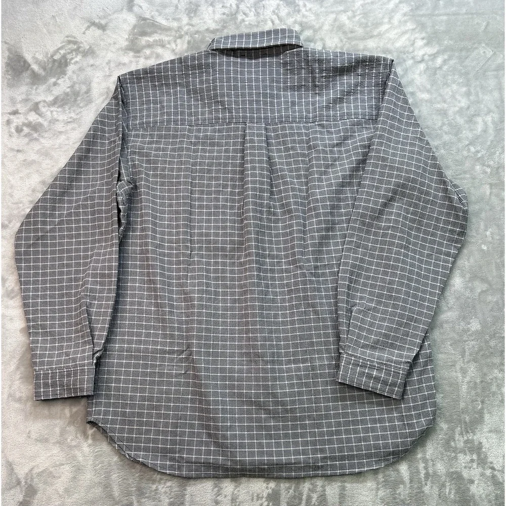 The North Face Shirt Sz XL Mens Button-Up Traverse Plaid Hiking Outdoor Camping